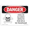 Signmission OSHA Danger Sign, 7" Height, 10" Width, Rigid Plastic, Rifle Range Impact Area No Trespassing OS-DS-P-710-LS-1695 - alternate 1